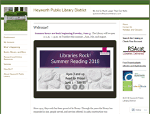 Tablet Screenshot of heyworthlibrary.com